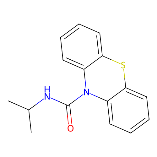 N-propan-2-ylphenothiazine-10-carboxamide structure