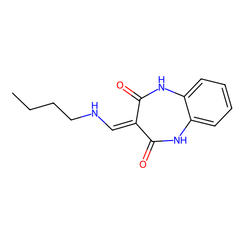 3-((Butylamino)methylene)-1H-1,5-benzodiazepine-2,4(3H,5H)-dione structure