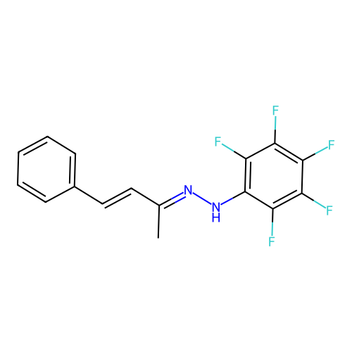 2,3,4,5,6-pentafluoro-N-[(E)-[(E)-4-phenylbut-3-en-2-ylidene]amino]aniline structure