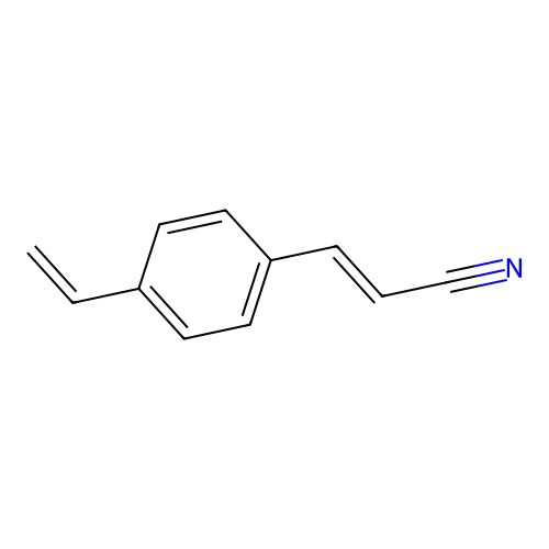 2-Propenenitrile, 3-(4-ethenylphenyl)- structure