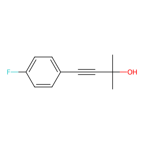 4-(4-Fluorophenyl)-2-methylbut-3-yn-2-ol structure