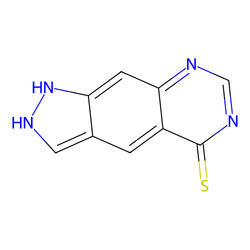 1H-Pyrazolo(4,3-g)quinazolin-5-yl hydrosulfide structure