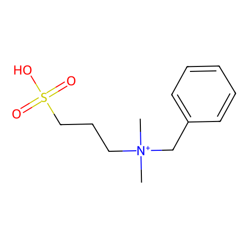 Benzyldimethyl(3-sulfopropyl)azanium structure