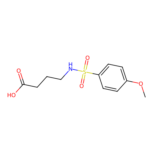 4-{[(4-Methoxyphenyl)sulfonyl]amino}butanoic acid structure