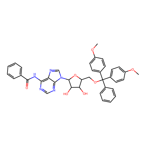 5'-DMT-Bz-rA structure