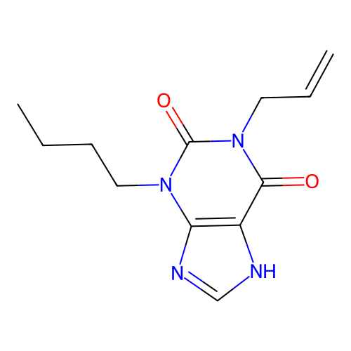3-Butyl-1-(prop-2-en-1-yl)-3,9-dihydro-1H-purine-2,6-dione structure