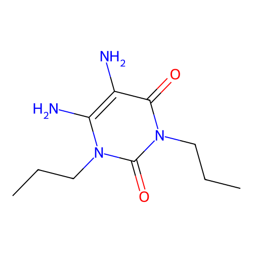 5,6-Diamino-1,3-dipropyl-2,4(1H,3H)-pyrimidinedione structure