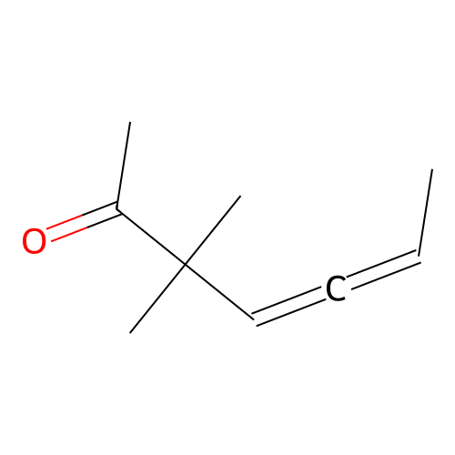 3,3-Dimethyl-hepta-4,5-dien-2-one structure