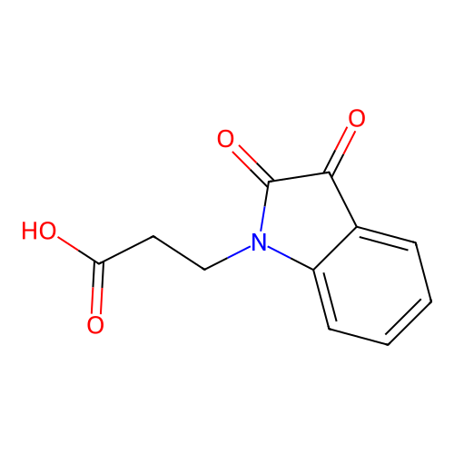 3-(2,3-dioxo-2,3-dihydro-1H-indol-1-yl)propanoic acid structure