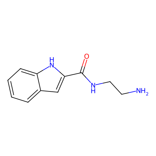 N-(2-aminoethyl)-1H-indole-2-carboxamide structure