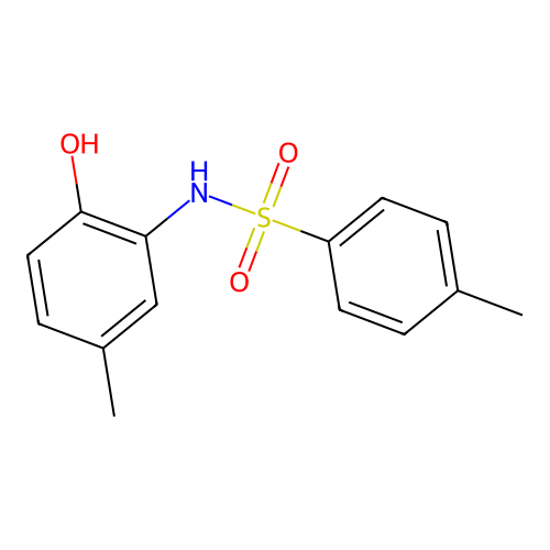 N-(2-hydroxy-5-methylphenyl)-4-methylbenzenesulfonamide structure