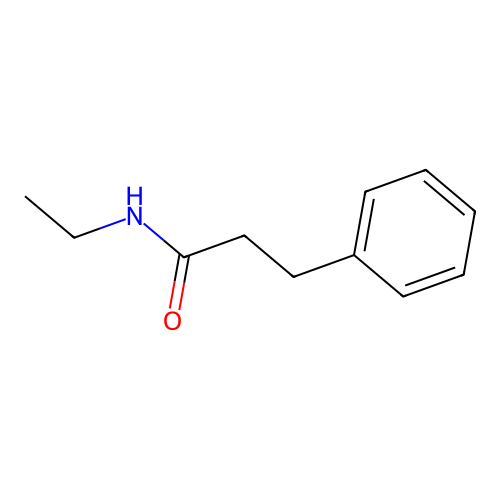 N-ethyl-3-phenylpropanamide structure