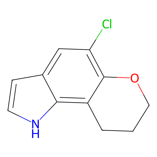 Pyrano(2,3-g)indole, 1,7,8,9-tetrahydro-5-chloro- structure