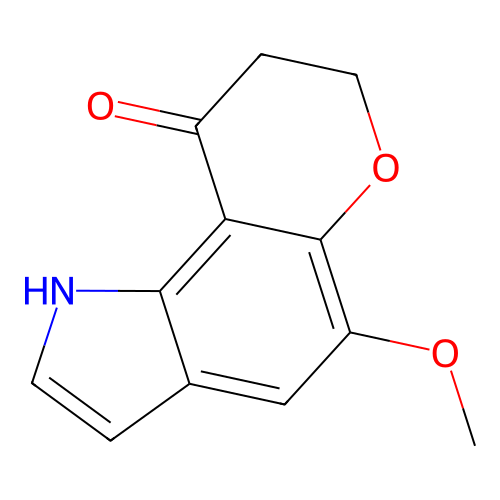 Pyrano(2,3-g)indol-9(1H)-one, 7,8-dihydro-5-methoxy- structure