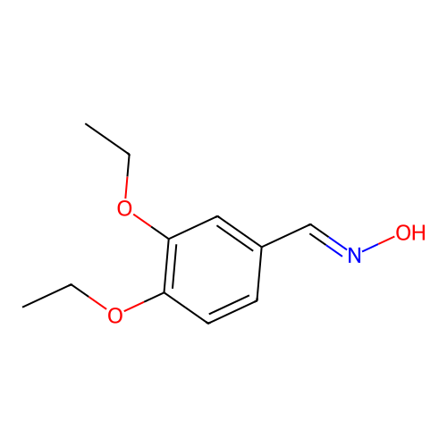 N-[(3,4-diethoxyphenyl)methylidene]hydroxylamine structure