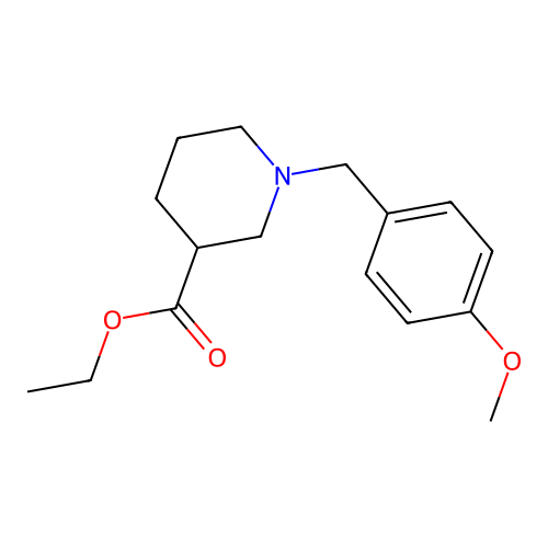 Ethyl 1-(4-methoxybenzyl)piperidine-3-carboxylate structure