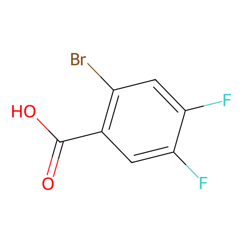 2-Bromo-4,5-difluorobenzoic acid structure