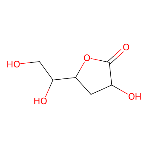 5-(1,2-Dihydroxyethyl)-3-hydroxyoxolan-2-one structure