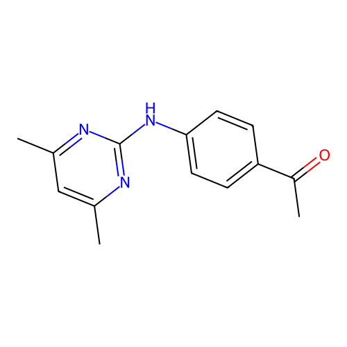 Ethanone, 1-[4-[(4,6-dimethyl-2-pyrimidinyl)amino]phenyl]- structure