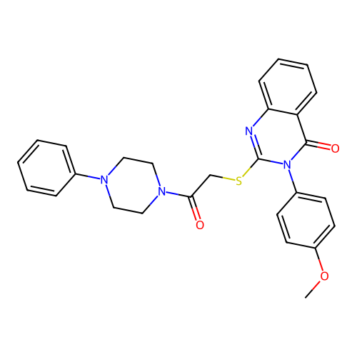 1-(((3,4-dihydro-3-4-phenylpiperazine structure