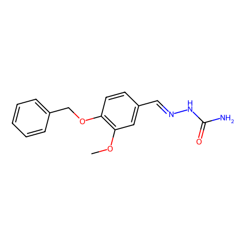 [(3-Methoxy-4-phenylmethoxyphenyl)methylideneamino]urea structure