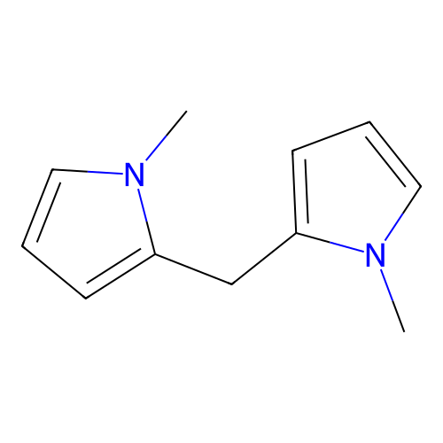 1-methyl-2-[(1-methyl-1H-pyrrol-2-yl)methyl]-1H-pyrrole structure