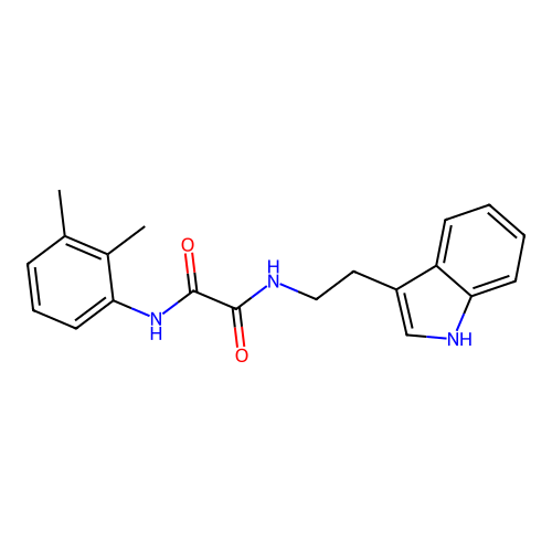 N'-(2,3-dimethylphenyl)-N-[2-(1H-indol-3-yl)ethyl]oxamide structure