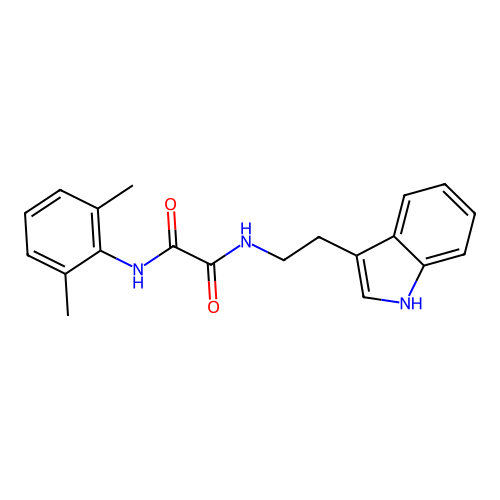 N'-(2,6-dimethylphenyl)-N-[2-(1H-indol-3-yl)ethyl]oxamide structure