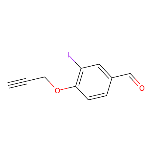 3-Iodo-4-(prop-2-yn-1-yloxy)benzaldehyde structure