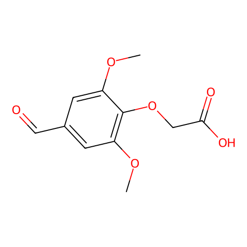(4-Formyl-2,6-dimethoxyphenoxy)acetic acid structure