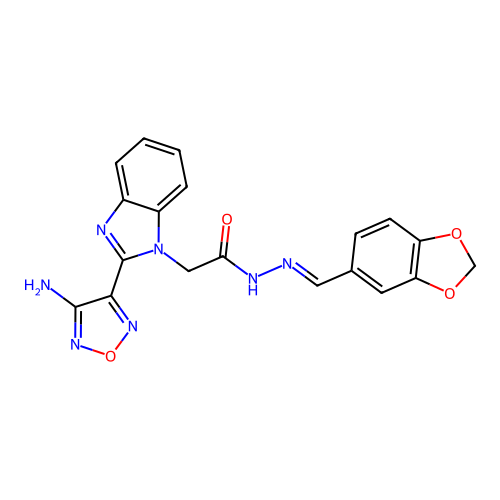 C19H15N7O4 structure
