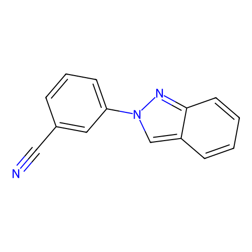 Benzonitrile, 3-(2H-indazol-2-yl)- structure