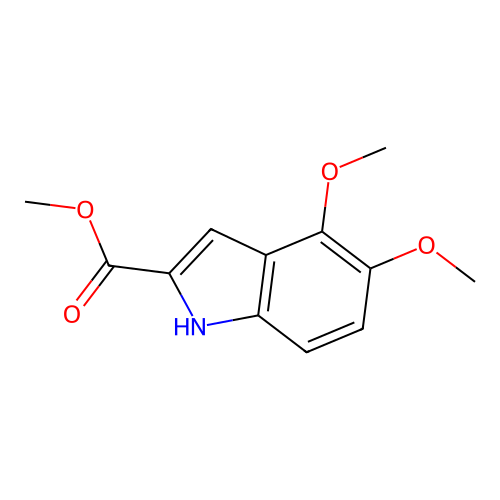 methyl 4,5-dimethoxy-1H-indole-2-carboxylate structure