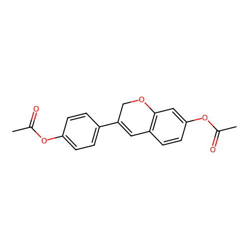 Dehydroequol diacetate structure
