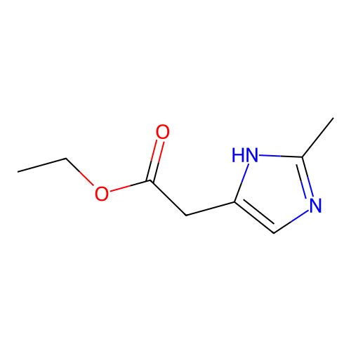 ethyl 2-(2-methyl-1H-imidazol-5-yl)acetate structure