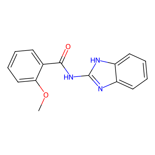 N-(1H-benzimidazol-2-yl)-2-methoxybenzamide structure