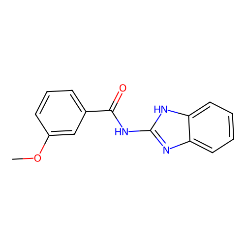 N-(1H-benzimidazol-2-yl)-3-methoxybenzamide structure