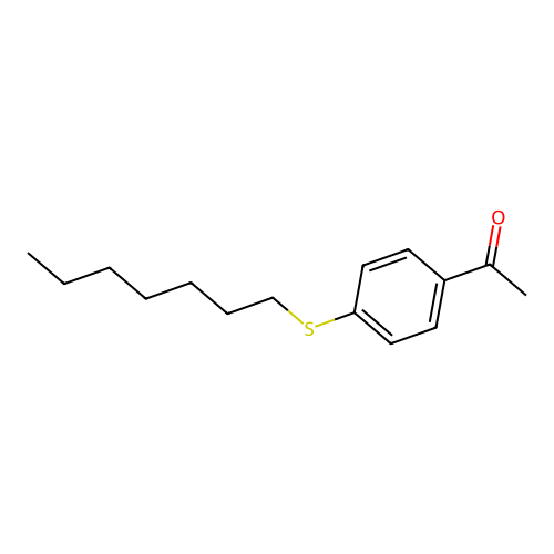 1-[4-(Heptylsulfanyl)phenyl]ethanone structure