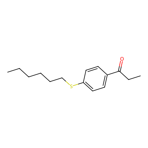 1-[4-(Hexylsulfanyl)phenyl]-1-propanone structure