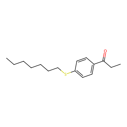 1-[4-(Heptylsulfanyl)phenyl]-1-propanone structure