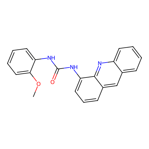 1-Acridin-4-yl-3-(2-methoxyphenyl)urea structure