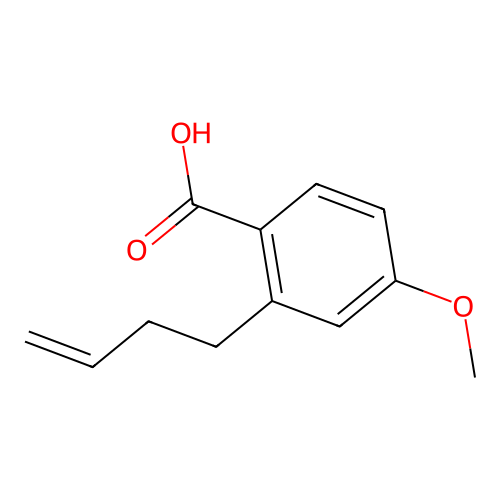 2-But-3-enyl-4-methoxybenzoic acid structure