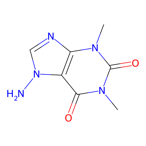 7-Amino-1,3-dimethyl-3,7-dihydro-1H-purine-2,6-dione structure