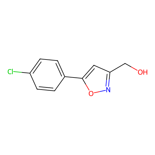[5-(4-Chlorophenyl)-1,2-oxazol-3-yl]methanol structure