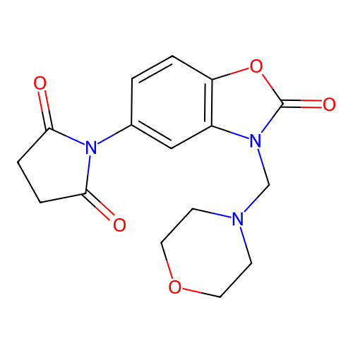 3-Morpholine-5-N-succinimide-benzoxazolinone-2 structure