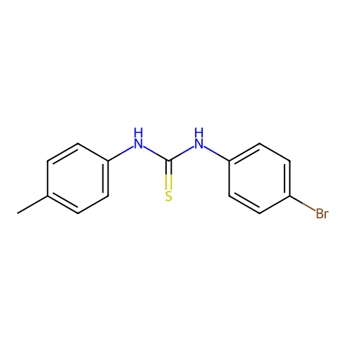 1-(4-Bromophenyl)-3-(4-methylphenyl)thiourea structure