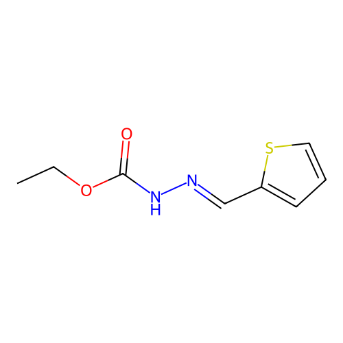 ethyl N-(thiophen-2-ylmethylideneamino)carbamate structure