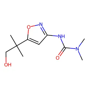 Urea, N'-(5-(2-hydroxy-1,1-dimethylethyl)-3-isoxazolyl)-N,N-dimethyl- structure