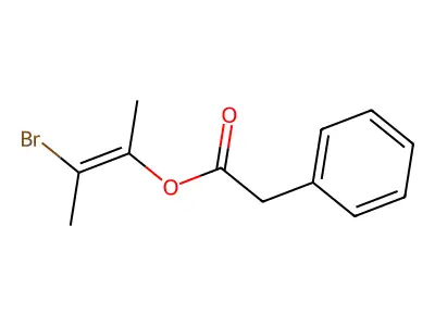 3-Bromobut-2-en-2-yl 2-phenylacetate structure