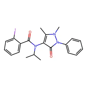 N-安替比林基-邻碘-N-异丙基苯甲酰胺 structure